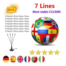 DVB-S2 CCcam Cline для 1 года Европы спутниковый ТВ приемник GTmedia V8 Nova Freesat V7 Clines Portugal Servers oscam CCcam Cline