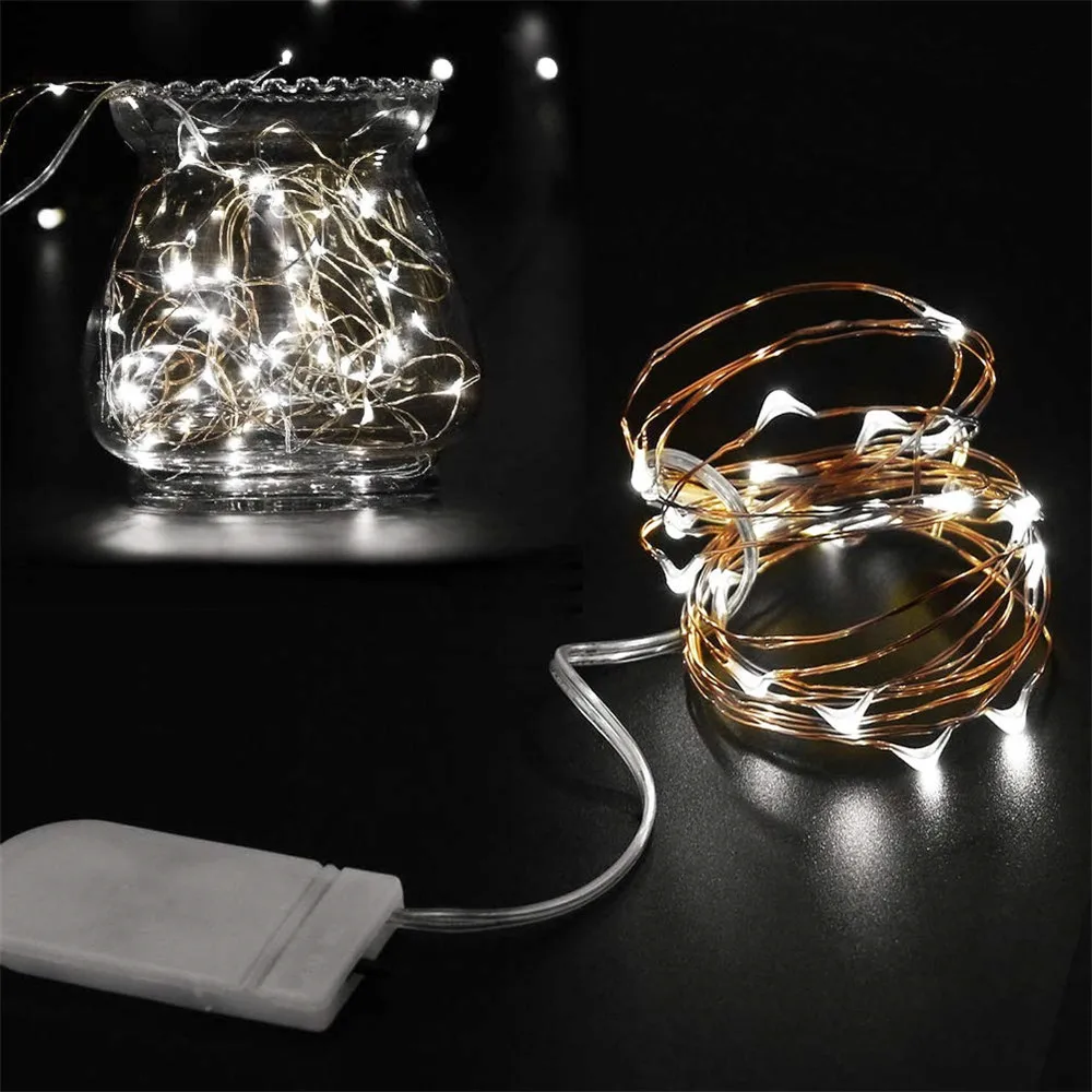 20LED медная проволока светящиеся огни водонепроницаемые мини светодиодные