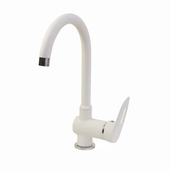 

Смеситель для кухни 40к MIXLINE ML-GS04 (331) белый высок. излив