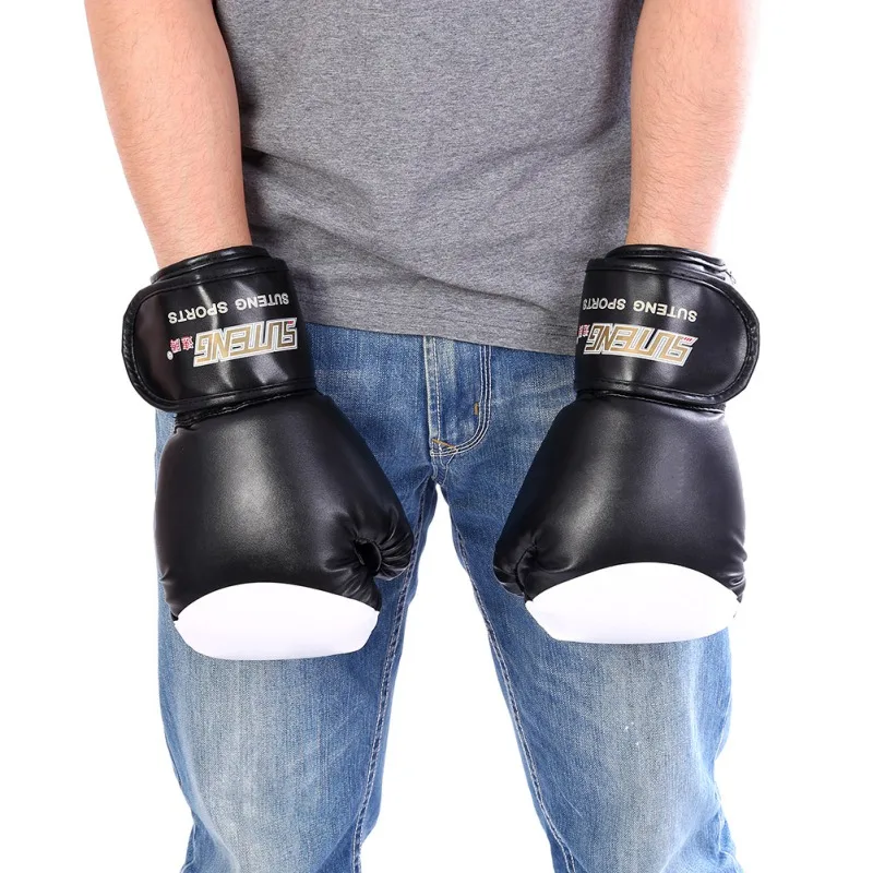 Перчатки для кикбоксинга мужчин женщин ПУ каратэ Муай Тай Guantes De Boxeo Free Fight MMA Sanda