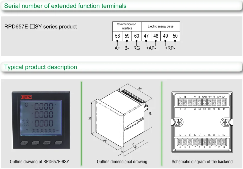 RPD657E-9SY цифровой мультиметр для freuqnecy, ampere, напряжение