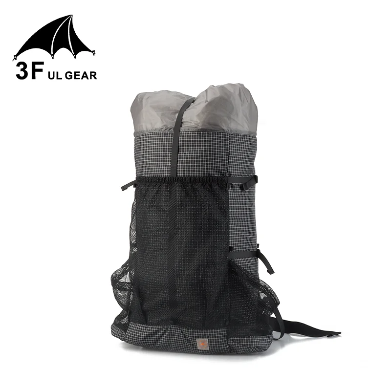 3F UL GEAR TUTOR26/38 UHMWPE& нейлон/30D Cordura Сверхлегкая водонепроницаемая сумка для активного отдыха и походов безрамный рюкзак походные сумки - Цвет: 38 black L