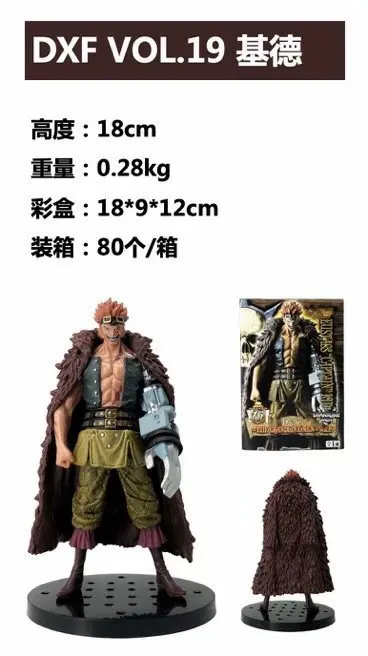 

Anime Garage Kit One Piece Great Route Men DXF Vol. 19 Kidd Boxed Garage Kit Model