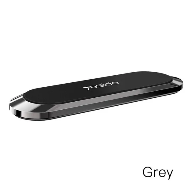 Mini Strip Plate Strong Magnetic mobile phone holder for car smartphone car Magnet holder for iPhone 11 Pro in Car Mount Holder - Цвет: Grey