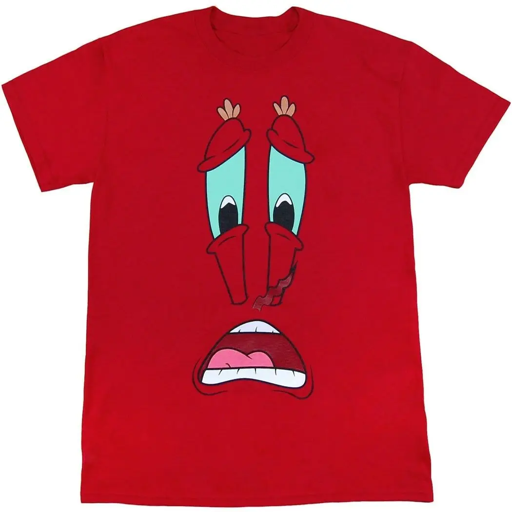 

Spongebob Mr Krabs Face T-Shirt Tops Tee Tee Shirt