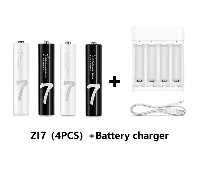 4 шт./лот зми ZI7 ZI5 AAA AA 700 мАч 1800 1,2 V Перезаряжаемые металл-гидридных или никель Батарея зим Мощность банка - Цвет: zi7 with charger