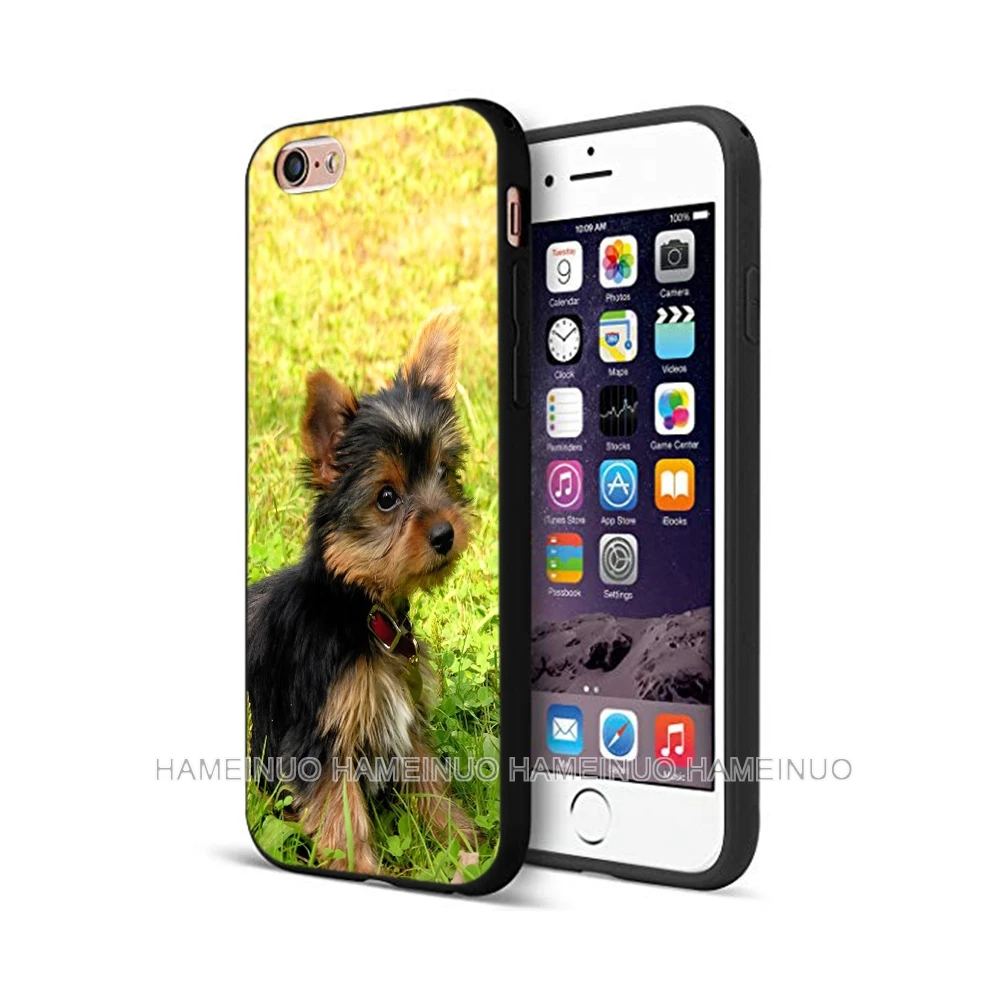 Черный ТПУ чехол для iphone 5 5S SE 6 6s 7 8 plus x 10 силиконовый XR XS 11 pro MAX йоркширский терьер