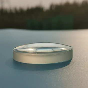 

Optical glue lens customized diameter 55mm, f268.31mm K9 material glass experiment special tool
