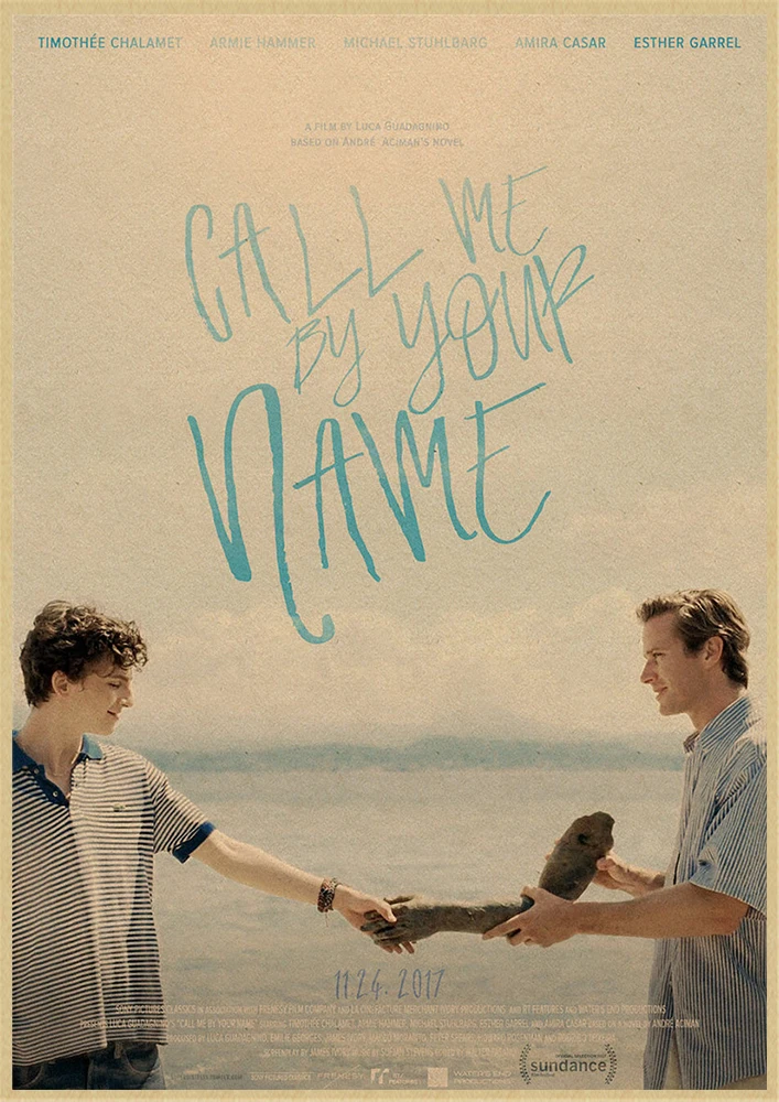 Call Me by Your Name Movie Kraft paper poster Wall Art  Wall Pictures For Living Room Decoration