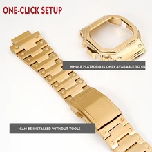 Ремешок для часов и ободок DW5600 GW5000 GW-M5610 металлический ремешок ободок из нержавеющей стали ремень инструменты чехол рамка