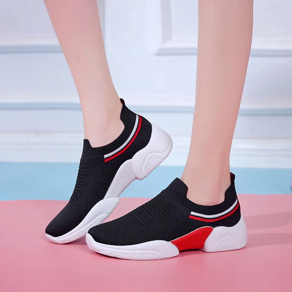 Eillysevens женский Вулканизация обувь для девочек Полосатые Дышащие Беговые Спортивные кроссовки Повседневная Спортивная обувь женские кроссовки# g30