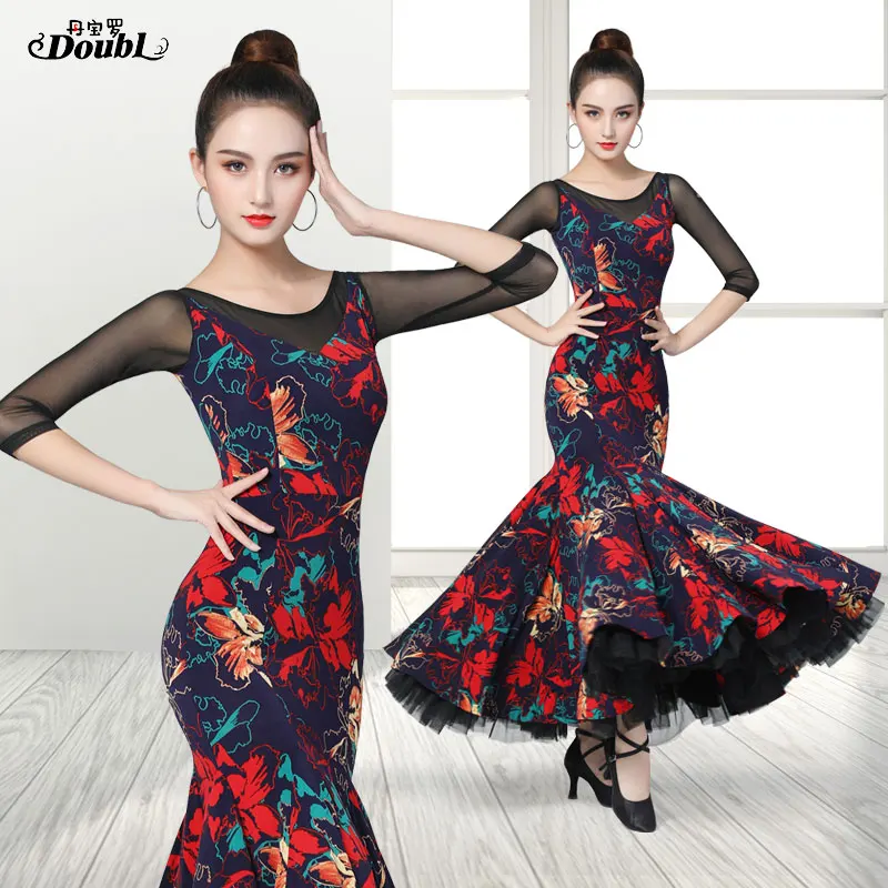 

DOUBL modern dress new ballroom dance dress ballroom dance dress dress waltz suit