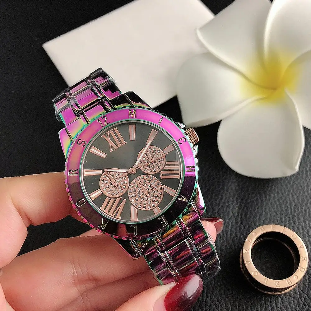 

Fashion Diamond Watches Ladies Watch Luxury Quartz Wristwatch Women Wrist Watch Steel Belt Female Wristwatches Orologio Donna