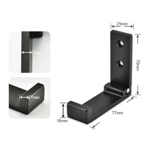 Househould Clothes Hook Aluminum Alloy Coat Rack Single Hook Foldable Wall Mounted on The Wall& Door