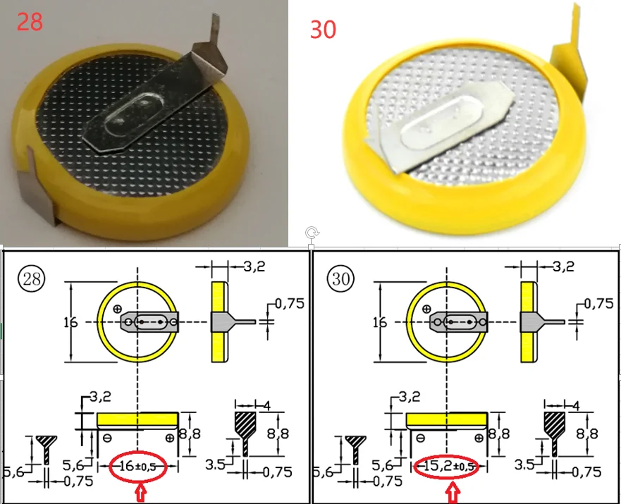400ピース ロット水平cr1632 3vリチウムボタン電池2ピンpcbおもちゃcr 1632 ボタン電池 Aliexpress