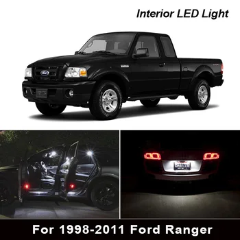 

10X Canbus White LED Bulb Interior Dome Map Light Package Kit For 1998-2011 Ford Ranger Trunk License Plate Light