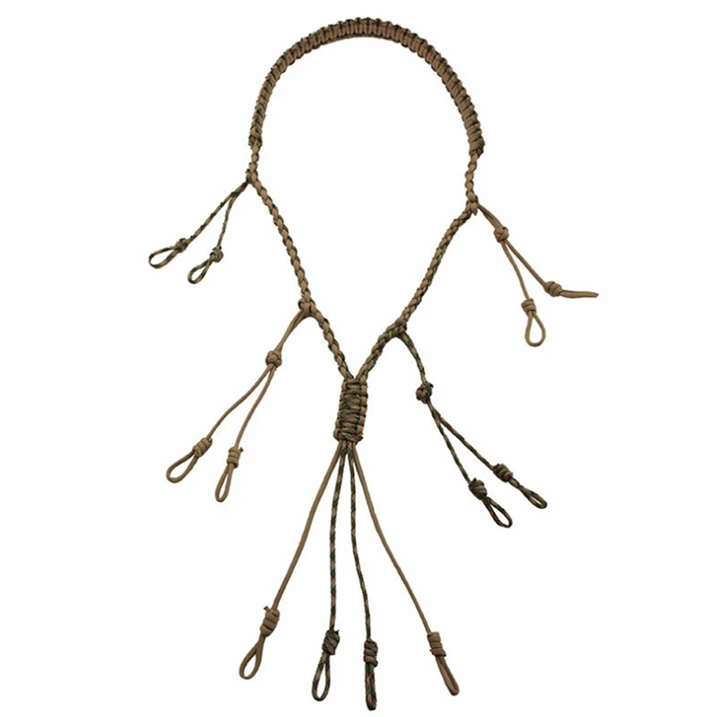 

Outdoor Hunting Accessories Wild Birds Whistle Durable Portable Nylon Knitting Lanyard Hunting Supplies Multi-Function Whistle L