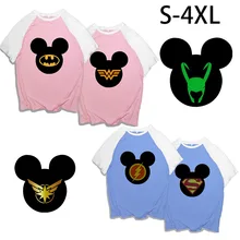 Movie Comic Tshirt Superman De Cartoon Muis Flash loki Kleuraanpassing Tee T-shirt(China)