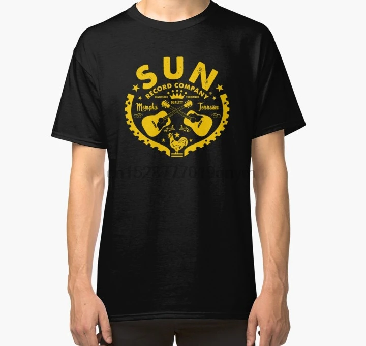 

Men tshirt Sun Records Classic T Shirt Printed T-Shirt tees top