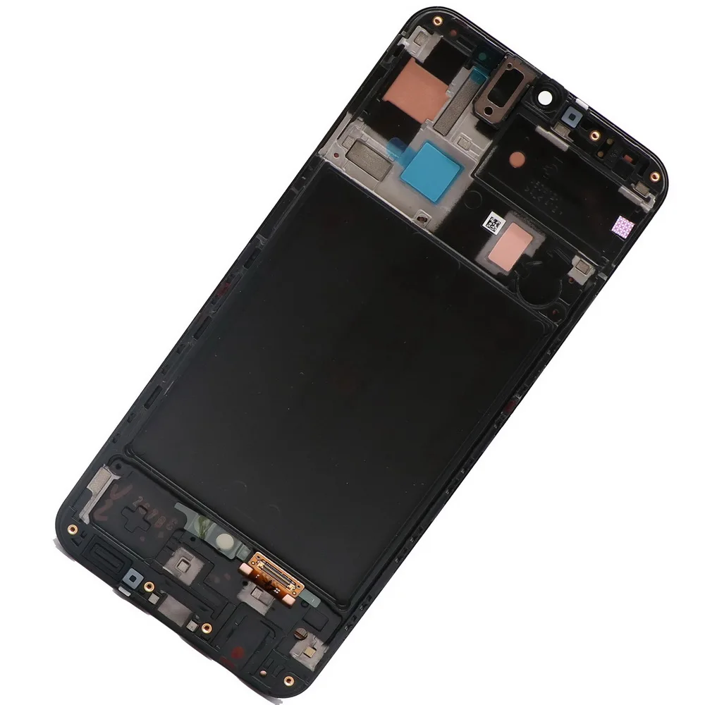 Super AMOLED 6," lcd для samsung galaxy A50 A505F/DS A505F A505FD A505A телефон кодирующий преобразователь сенсорного экрана в сборе с рамкой