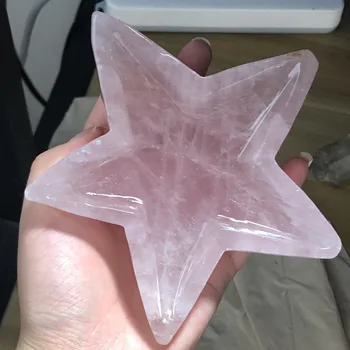 

Natural rose quartz star Specimen Gift Collectible Raw Gemstones Quartz Crystal Ore Samples Home Decoration