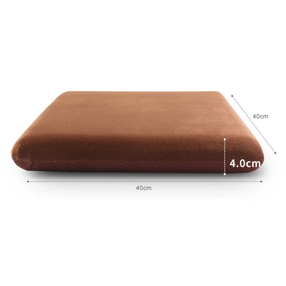 1pc 40x40x4cm Square Memory Foam Seat Back Cushion Keep Worm Home Decorative Honeycomb Anti-slip Back Chair / Seat Cushions - Color: 1