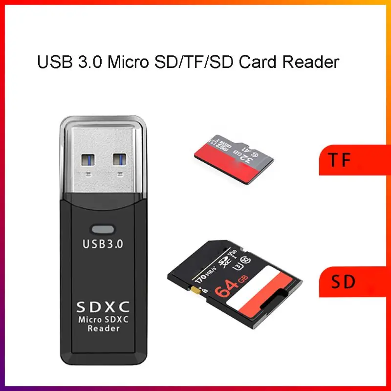 2в1 USB 3,0 высокоскоростной адаптер Micro SD TF SD считыватель карт памяти для ПК ноутбука