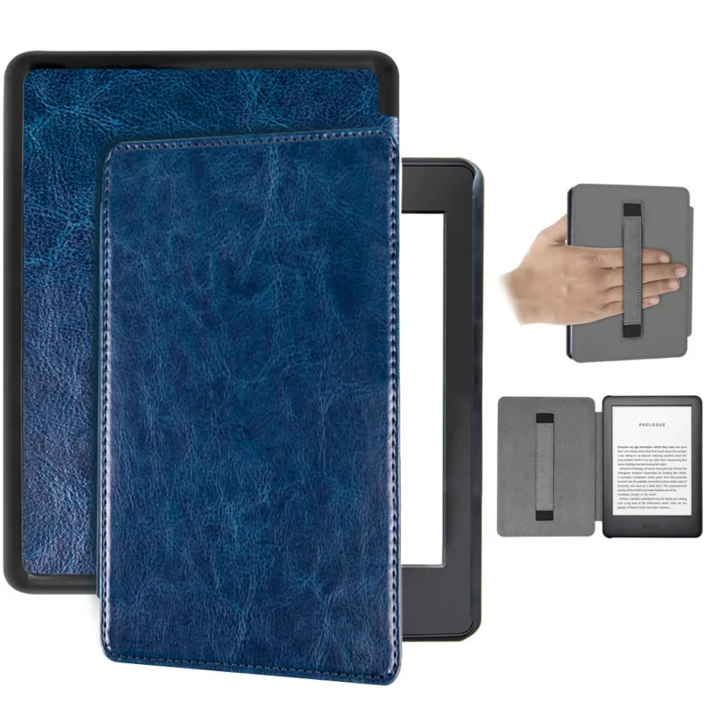 Blue Высокое качество Kindle Cover 6 дюймов для Amazon все-новые Kindle 10th поколения 6 дюймов Тонкий Смарт из искусственной кожи чехол Kindle чехол - Цвет: Blue