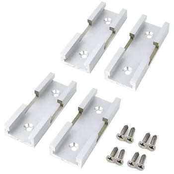

Aluminium Alloy T-Track Cross Connecting Parts Woodworking T-Slot Miter Track Jig With Screws Carpenter Woodworking Tools