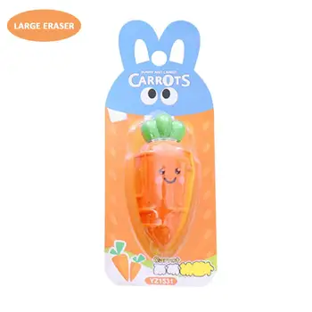 

Mini Carrot Eraser Cute Cartoon Rubber Eraser Children Innovative Stationery School Office Correction Supplies For Kid Adult