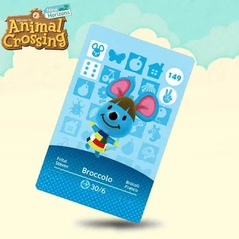 

149 Broccolo Animal Crossing Card Amiibo Cards Work for Switch NS 3DS Games