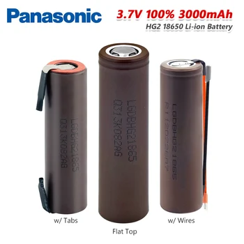 

Panasonic 1 Piece High Drain Hg2 18650 Battery 3.7v True 3000mah Max 20a 18650 Lithium Li-ion Pila For Emergency Light Laptop