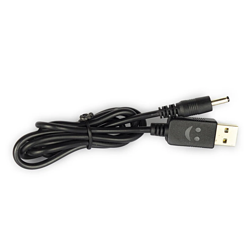 1 м 3 фута USB кабель выход 4,2 в вход 12 В 24 В 2,5 мм USB зарядное устройство Шнур фара фонарик зарядная Кабельная линия улыбка лицо
