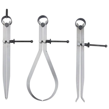 

Spring Inside Outside Divider Caliper Set 8-Inch Machinist Tools 3-Pack