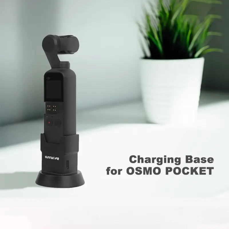 

Charging Base Stand For OSMO Pocket Dual Type-C Interfaces Anti-slip Portable Charger Holder Handheld Gimbal Tripod Extension