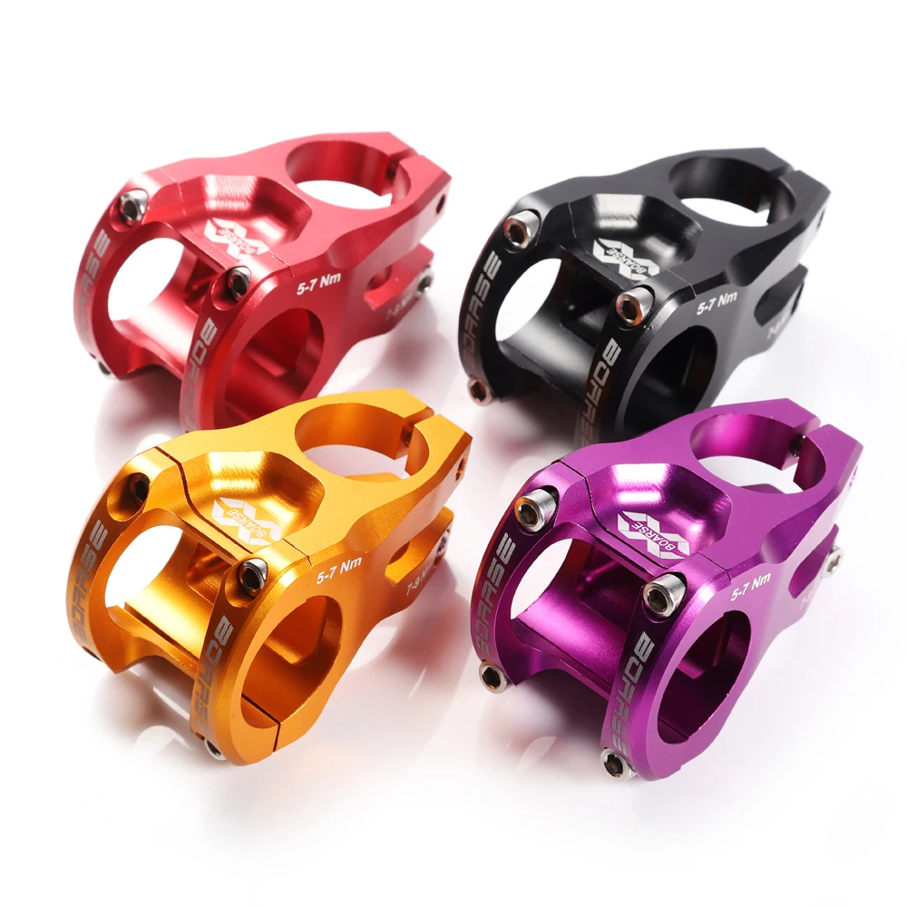 Boarse Bicycle Stem 31.8mm Bike Short Stem Parts Of Bicycle 40mm AluminumAlloy lightwe for AM/DH/FR/DJ/ENDURO