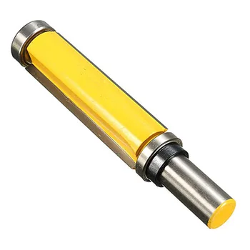 

1/2 Inch Shank Flush Trim Router Bit Top with Bottom Bearing Woodworking Tool