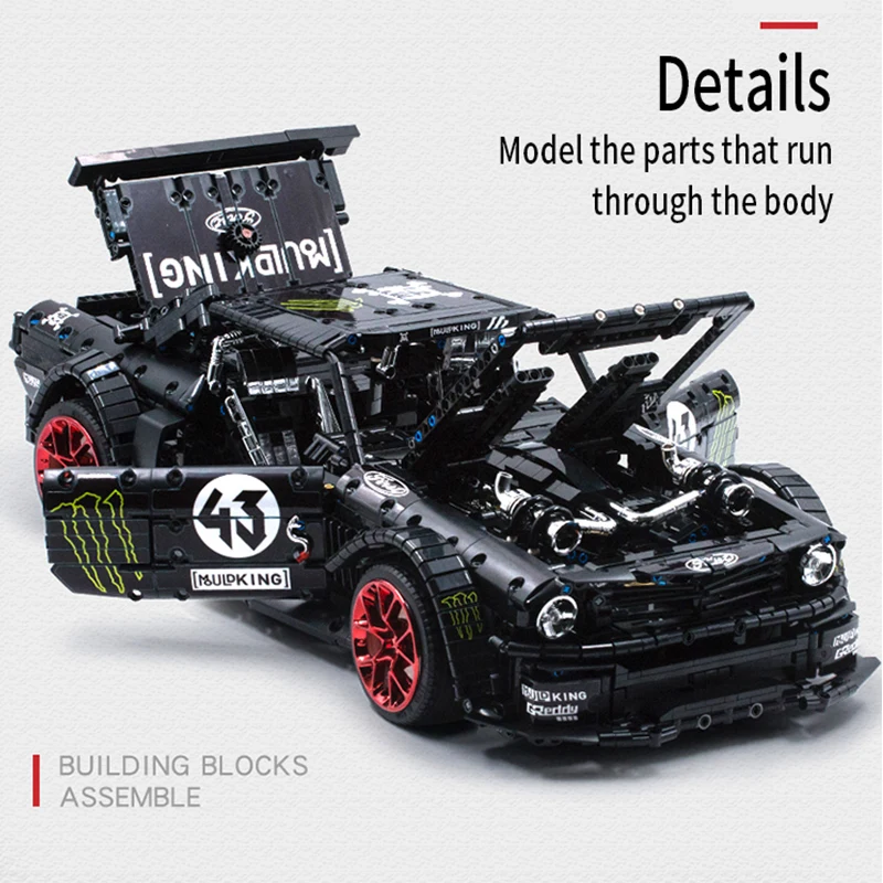 Пресс форма для King 13108 2943 шт. техника RC Ford Mustang Hoonicorn гоночный автомобиль модель МПЦ