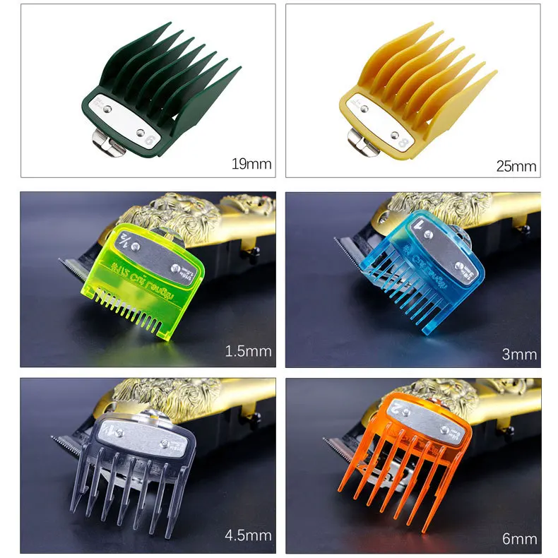 universal hair clipper cutting comb cover, barber shop trimmer protective gear accessory limit comb hairdressing tool