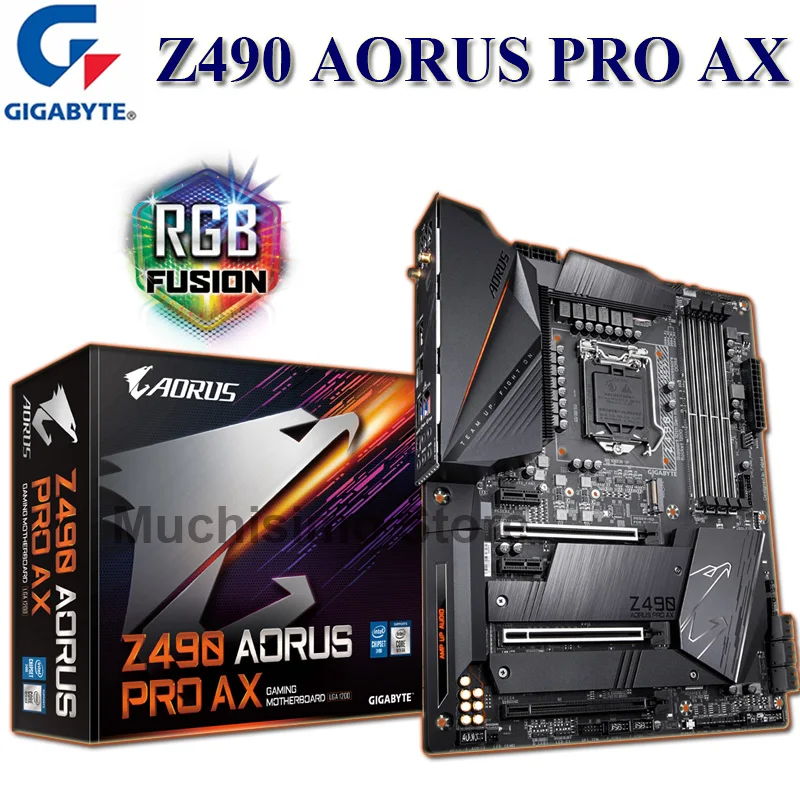 LGA 1200 Gigabyte Z490 AORUS PRO AX материнская плата DDR4 128 ГБ PCI-E 4 0 настольная новая