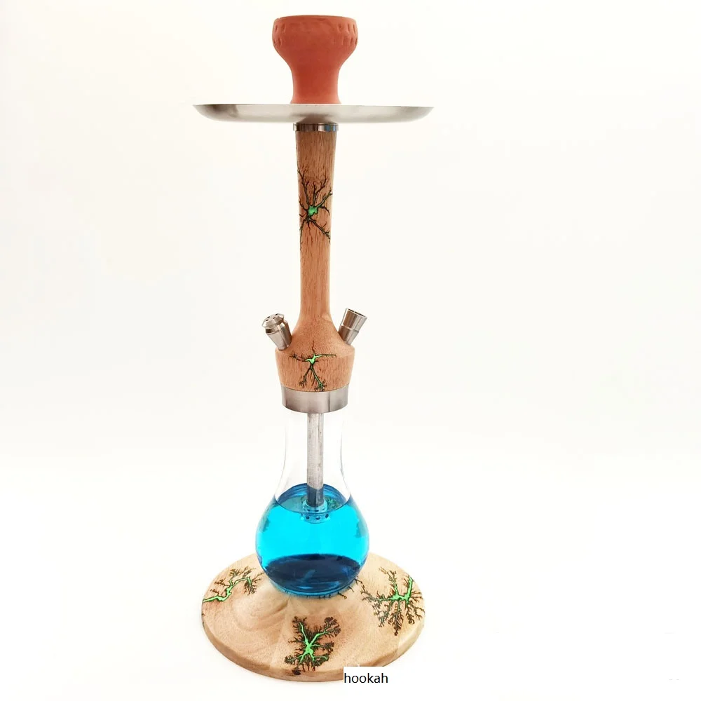 New Modern Design 1 colors Hookah Glass Shisha Water Pipes Smoking Set Hookah With Charcoal Tongs Chicha Narguile Accessories