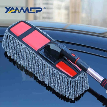 

Car Wash Brush Cleaning Mop Dust Removal Brush Fibre Broom Telescoping Long Handle Car Cleaning Tools Car Accessories Xammep
