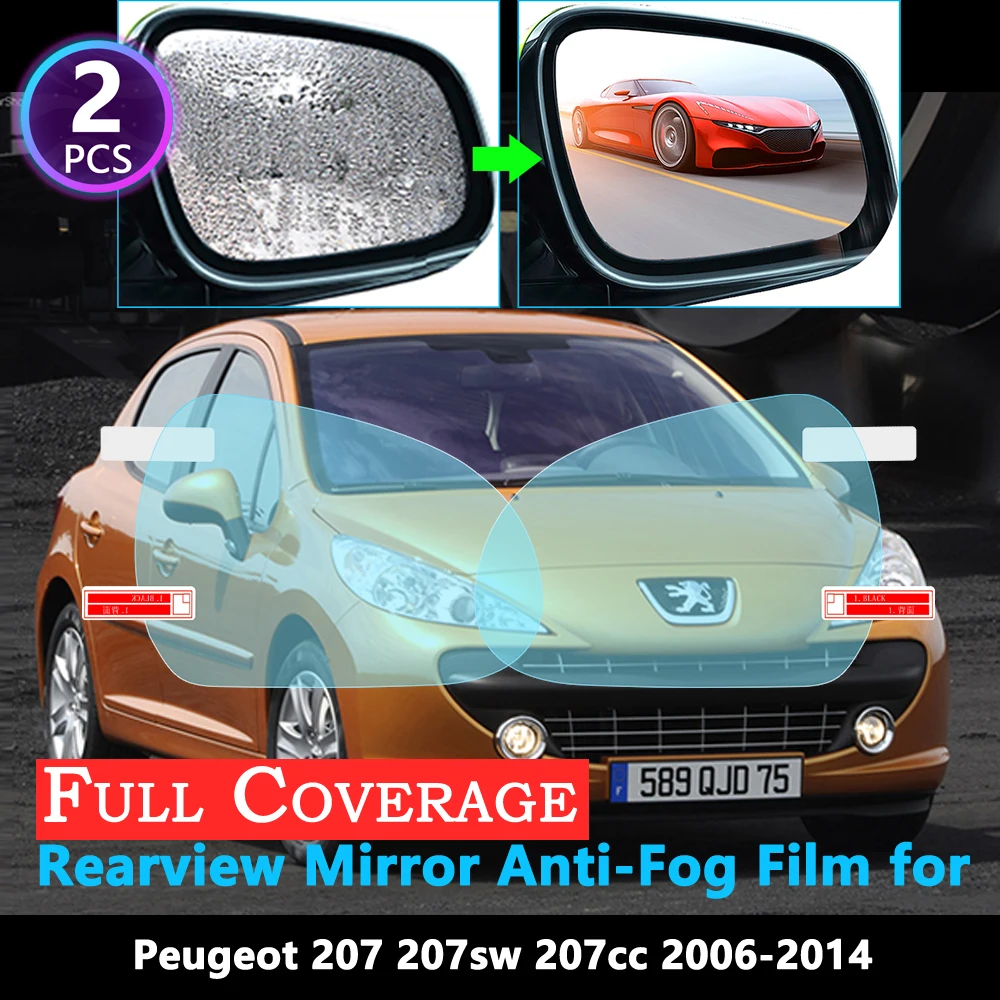 Полноэкранная Защитная противотуманная пленка для Peugeot 207 207cc 207sw CC SW RC 2006 ~ 2014