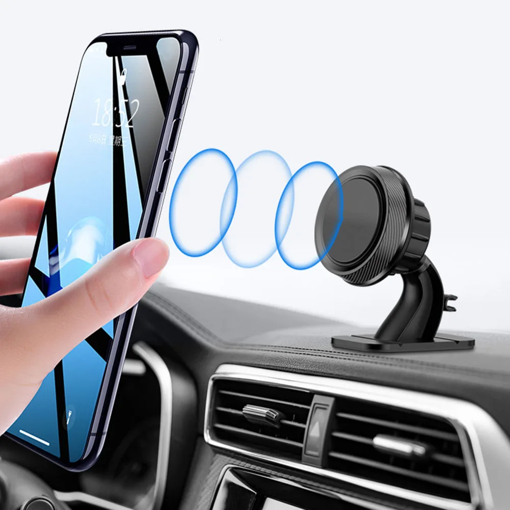 

Car Phone Holder Vehicle Bracket Magnetic Instrument Panel Holder Organizer for Smartphone V-Best
