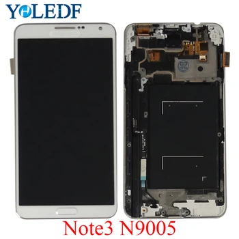 

100% Tested LCD For Samsung Galaxy Note3 Note 3 N9005 Display Touch Screen Digitizer Assembly With Frame Brightness Adjustment
