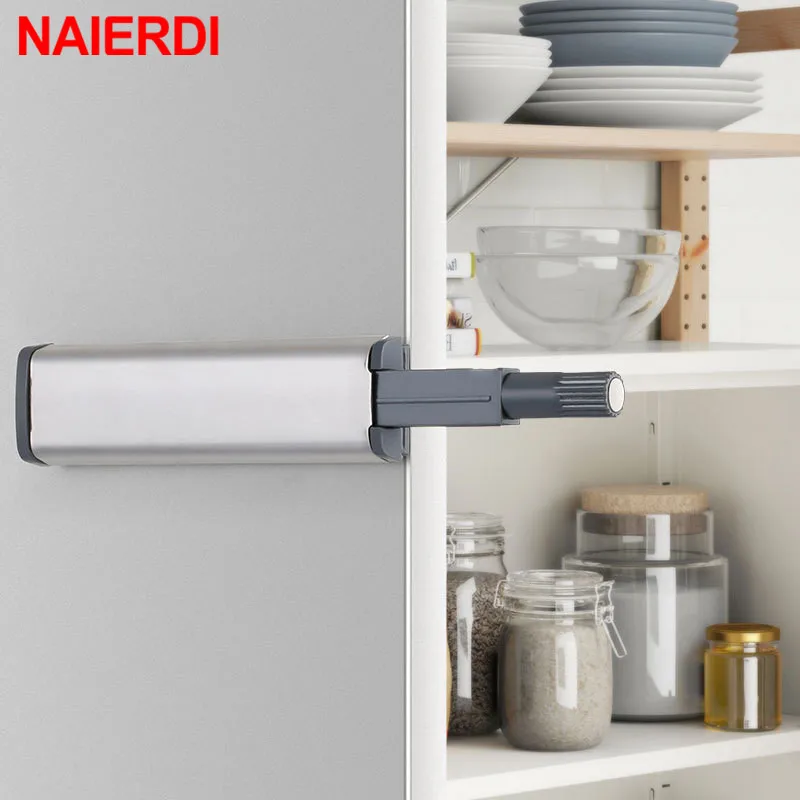 Magnetic Cabinet Catches 10PCS Stainless Steel Push to Open Damper Buffer Invisible