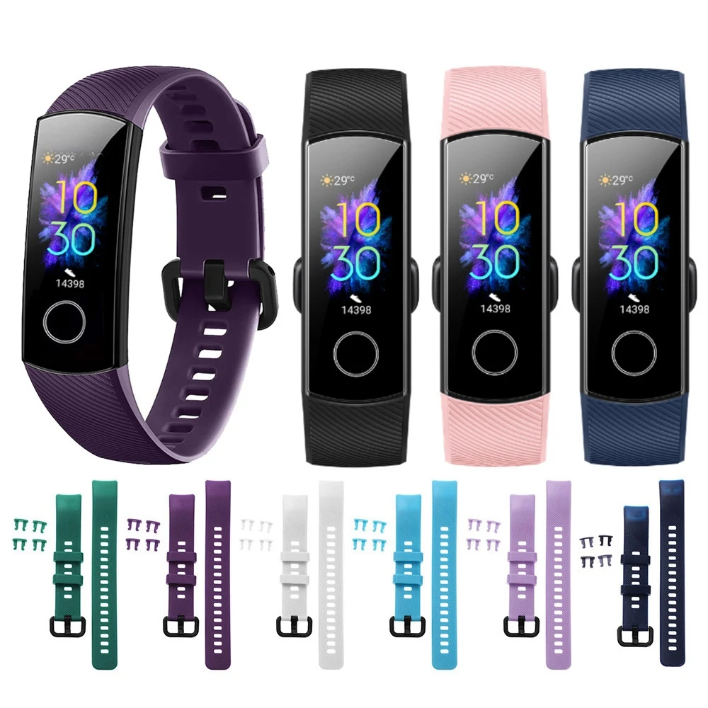 Correa de silicona de repuesto para reloj inteligente Honor Band 5 4, 1 unidad, 2020 colores