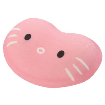 

Cartoon Cat Silicone Wrist Rest Mouse Pad Smooth Comfortable Soft Ergonomic Design for Desktop PC Hand Support Cushion