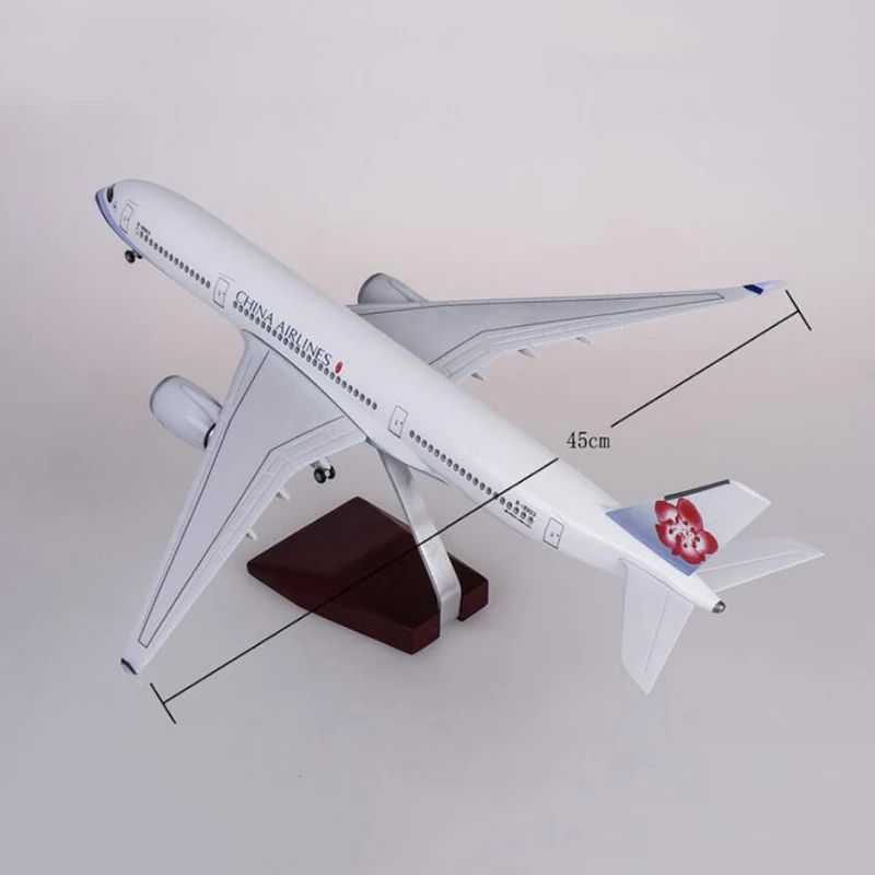 47 см 1/142 ScaleAirbus A350 Тайваньская авиационная модель самолета из сплава с шасси и светильник