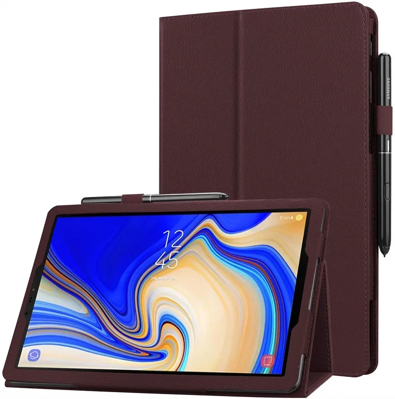 Ультратонкий Магнитный чехол для Samsung Galaxy Tab S4 10 5 из искусственной кожи с функцией
